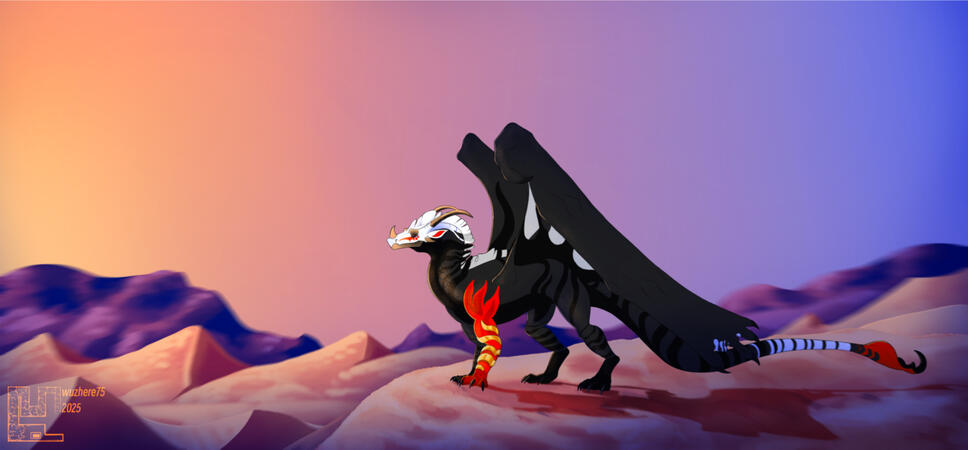 Fullbody+scene example from Artfight 2025